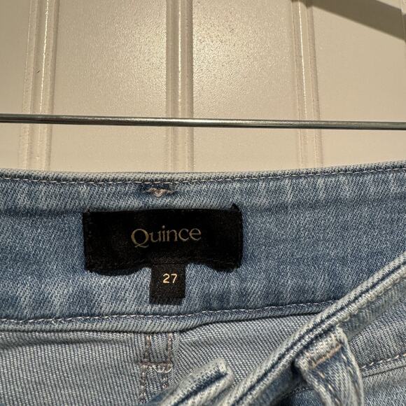 Quince Bella Stretch Patch Pocket Wide Leg Jeans Size 27 - Picture 4 of 6